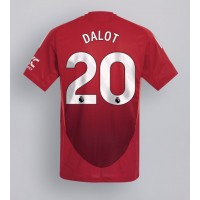 Manchester United Diogo Dalot #20 Domáci futbalový dres 2024-25 Krátky Rukáv